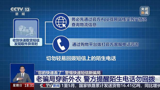 央视揭秘快递短信诈骗陷阱：老骗局穿新外衣陌生电话切勿回拨(图7)